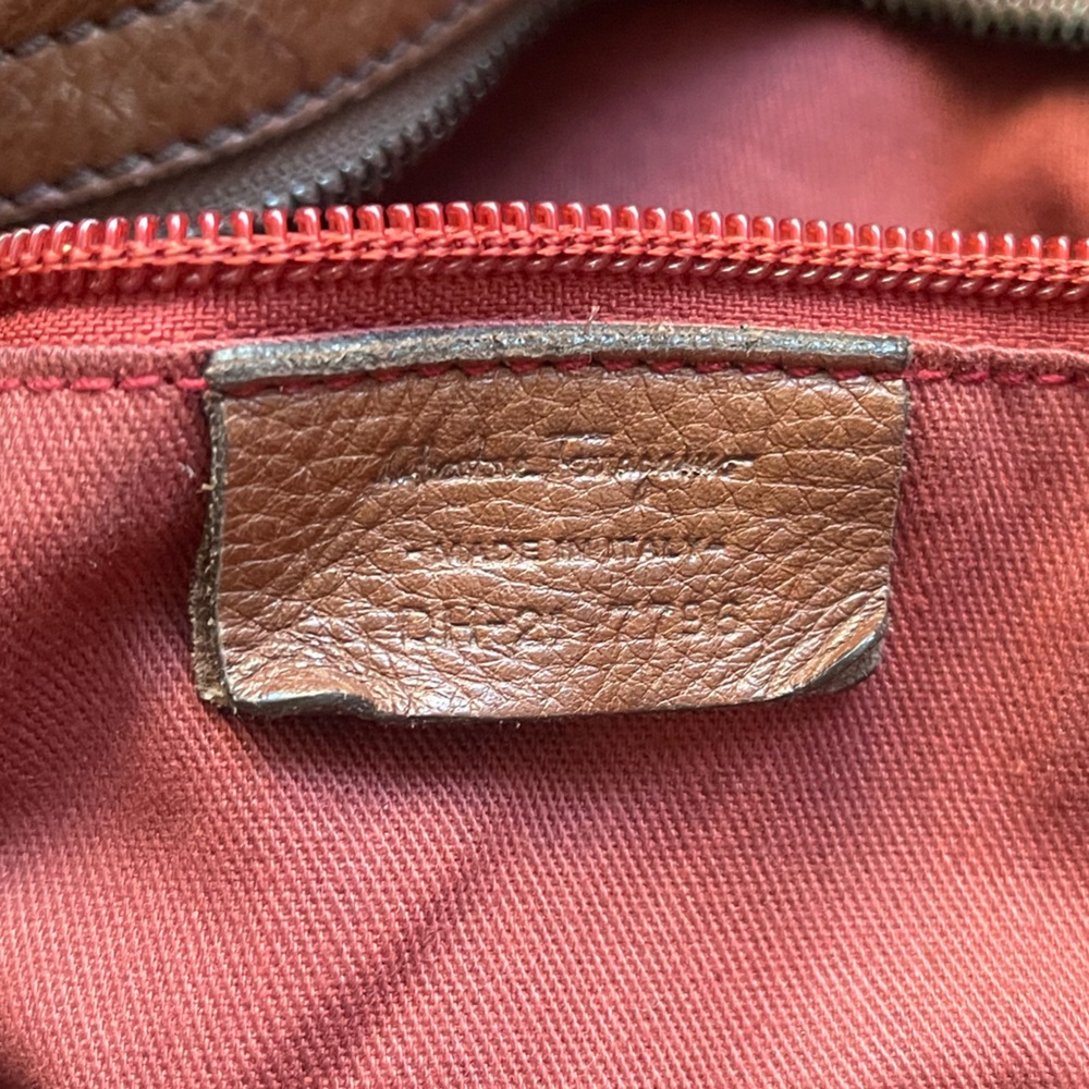 Salvatore Ferragamo Chestnut Brown Leather Hobo with Tassel - Picture 11 of 16